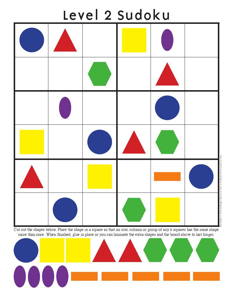 shape sudoku printable sudoku printable