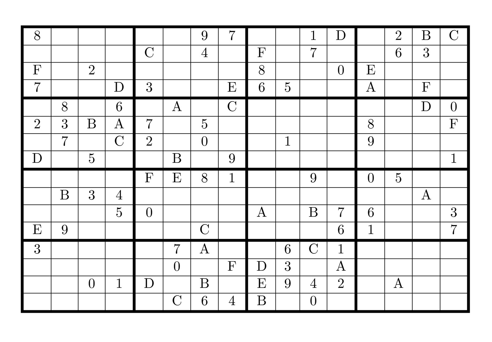 Sudoku With Letters And Numbers. The Daily Sudoku. Printable