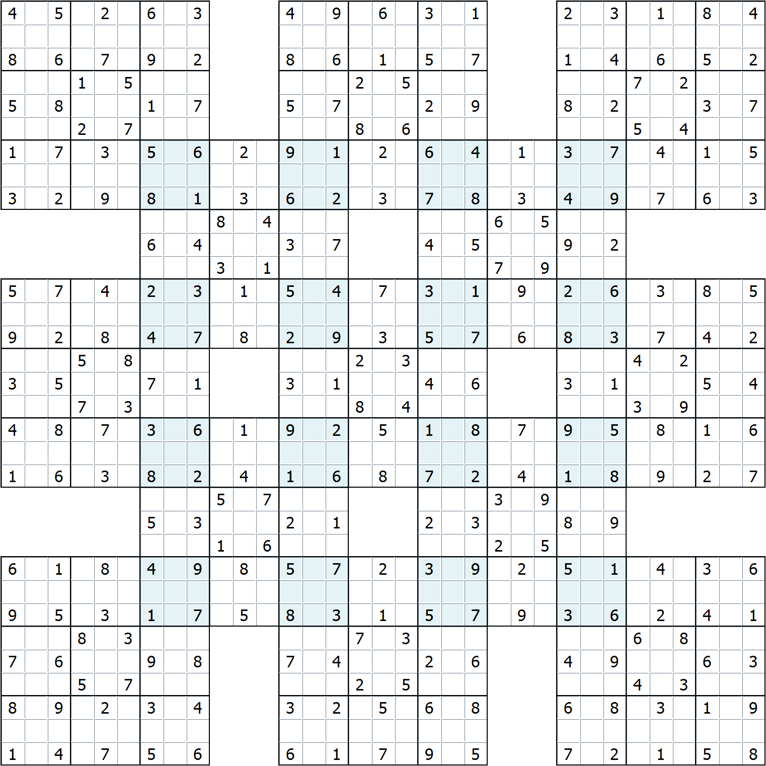 free printable mega sudoku puzzles