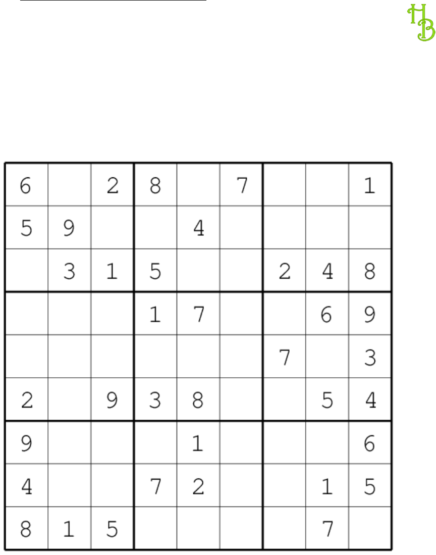 Variety Of Sudoku Puzzles Pkt With Answers - [Pdf Document]