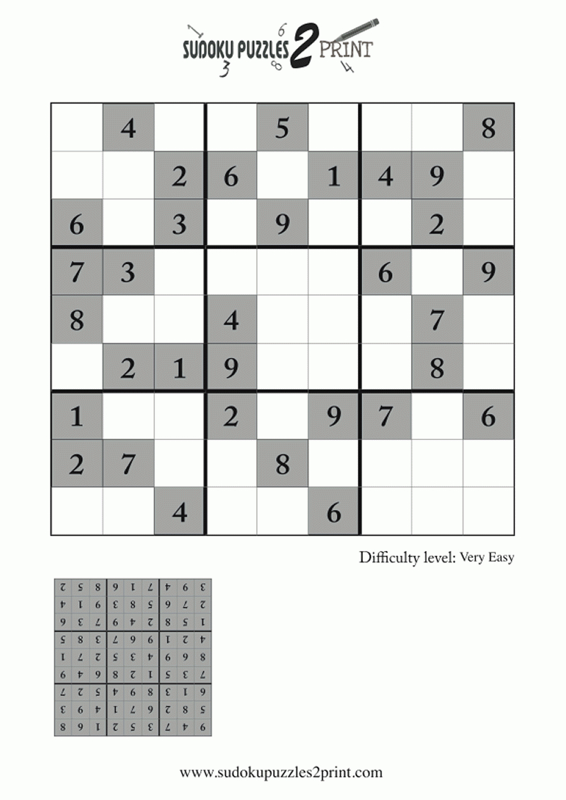 Very Easy Sudoku Puzzle To Print 7