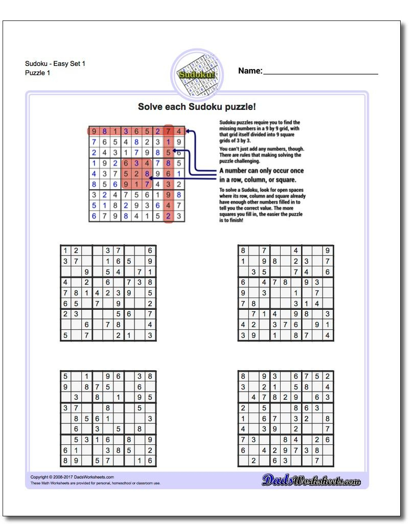 When Learning Sudoku, &amp;quot;easy&amp;quot; In The Puzzle Description Is